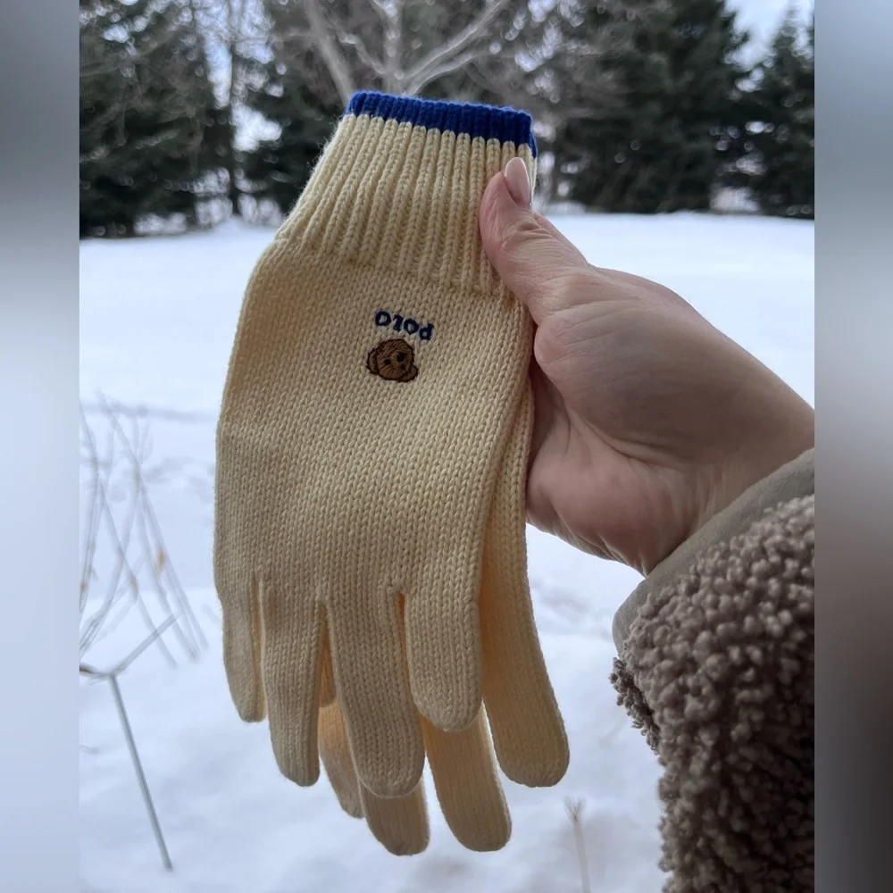 Polo Ralph Lauren polo bear knit gloves youth 8-20